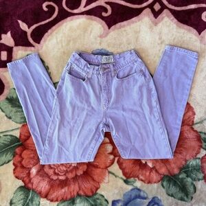 vintage lavender high-waisted mom jeans.